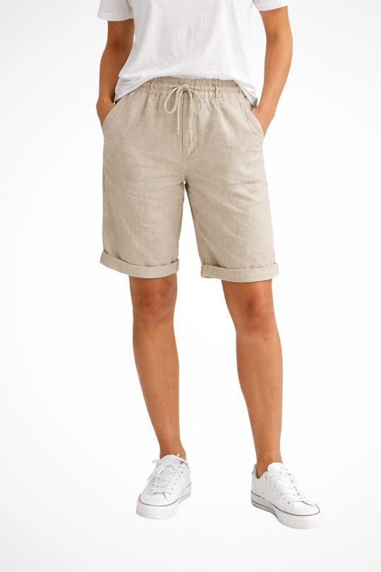 Women's Relaxed Drawstring Bermuda Shorts