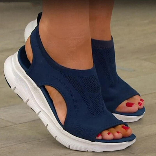 Women's Breathable Knit Open-Toe Comfort Sandals