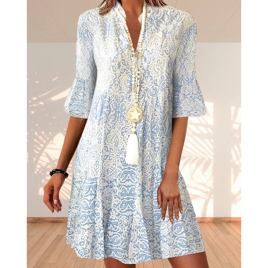 Women's Paisley Print Swing Dress
