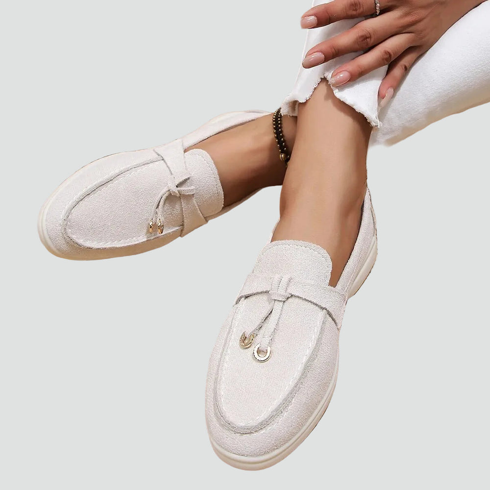 Damen Wildleder Quasten Komfort Loafers
