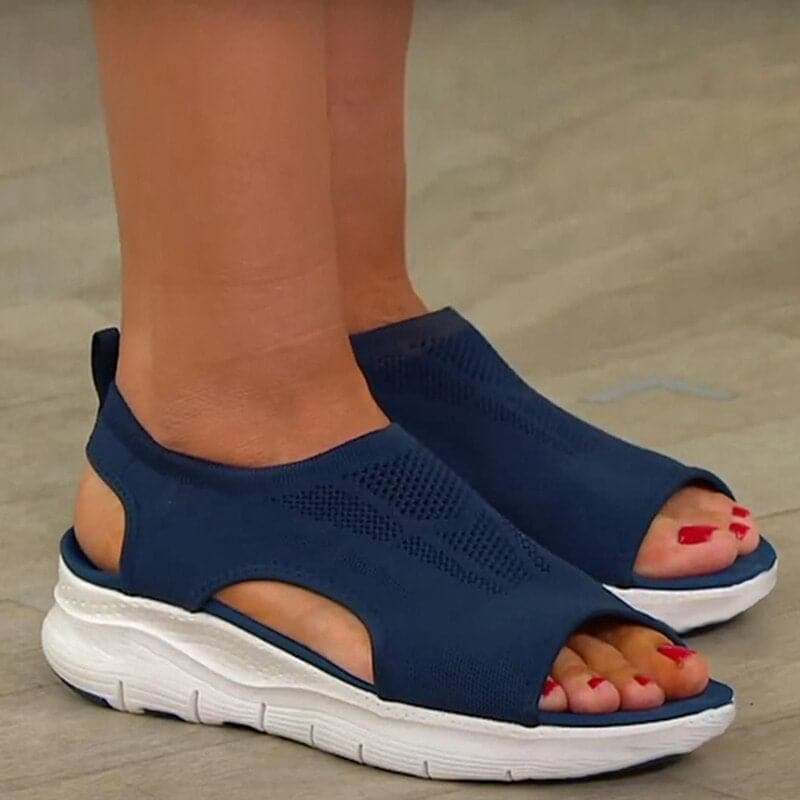 Women's Breathable Knit Open-Toe Comfort Sandals