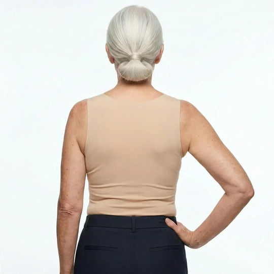 Damen eng anliegendes Tanktop mit quadratischem Ausschnitt