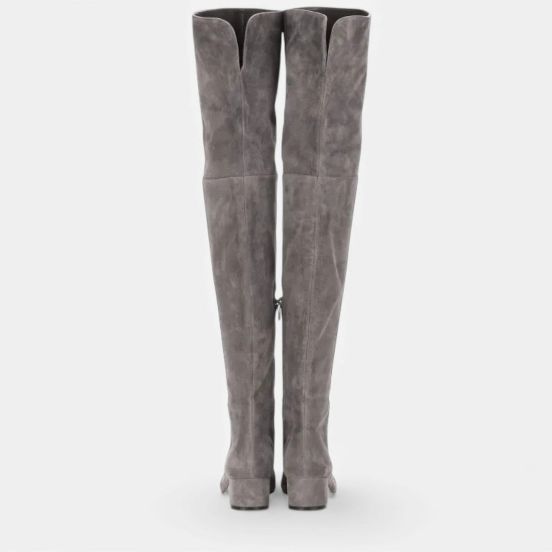 Women's Over-the-Knee Suede Block Heel Boots