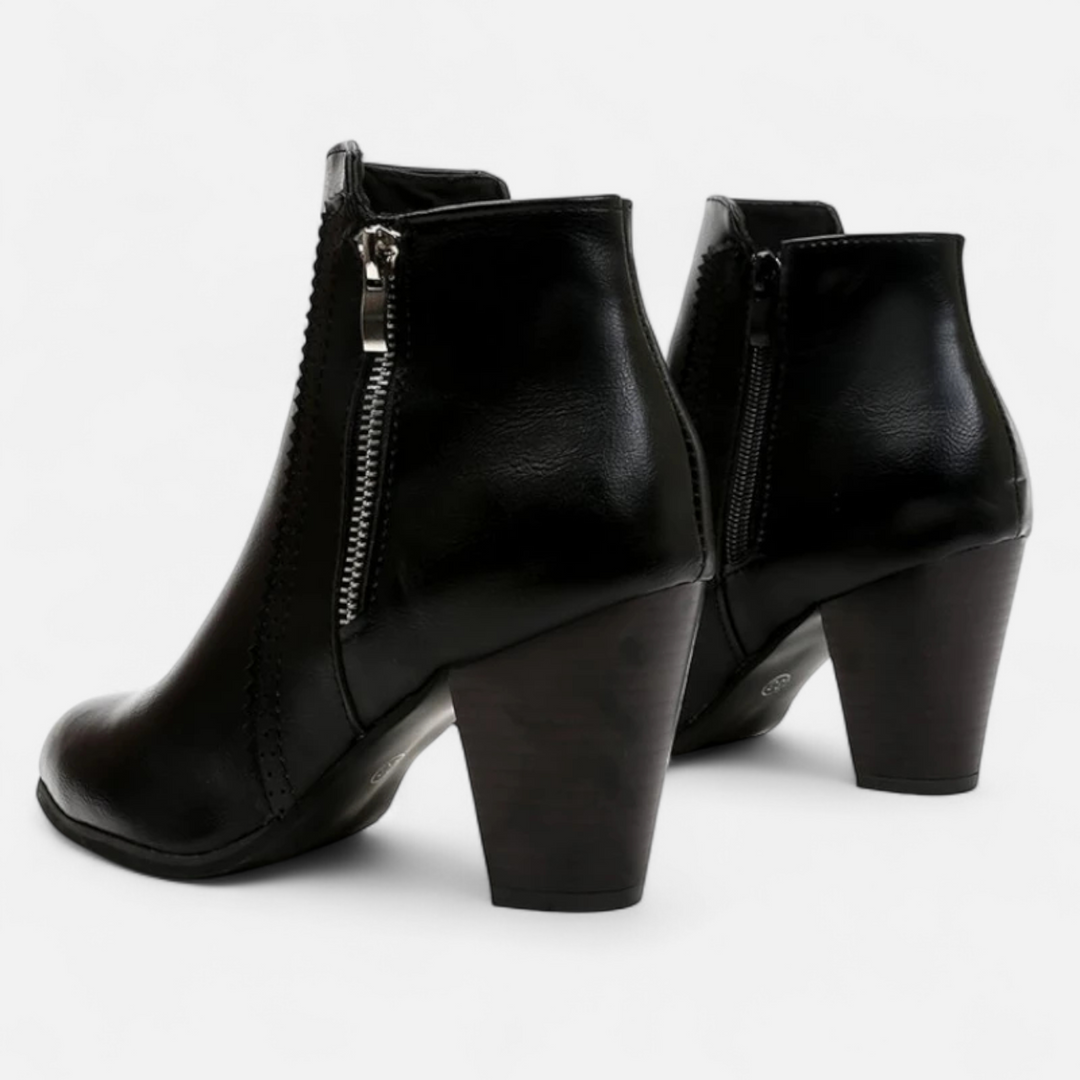 Women's Classic Side-Zip Block Heel Ankle Boots