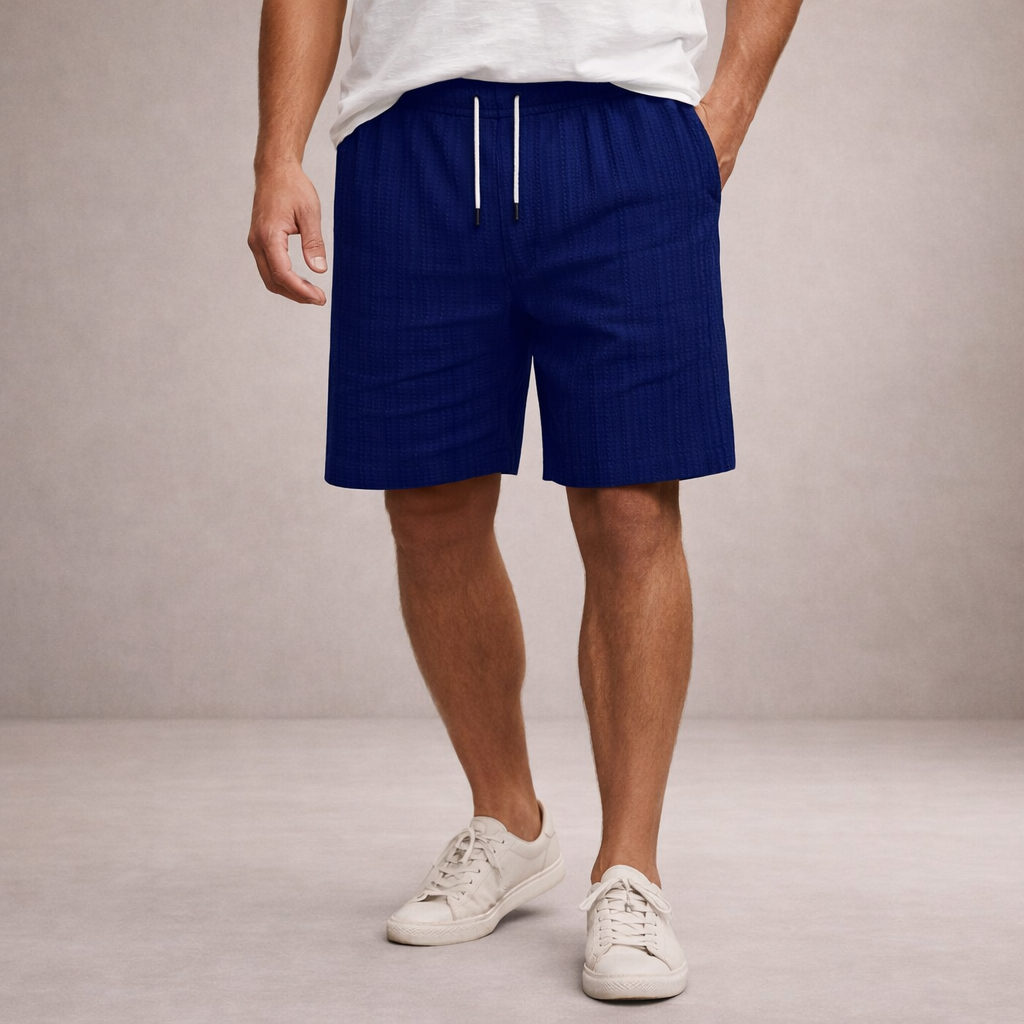 Men's Casual Striped Drawstring Shorts