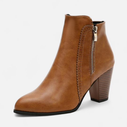 Women's Classic Side-Zip Block Heel Ankle Boots
