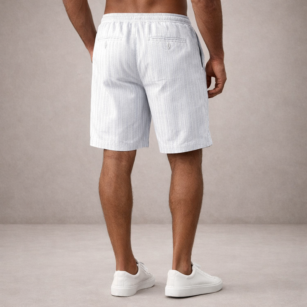 Men's Casual Striped Drawstring Shorts