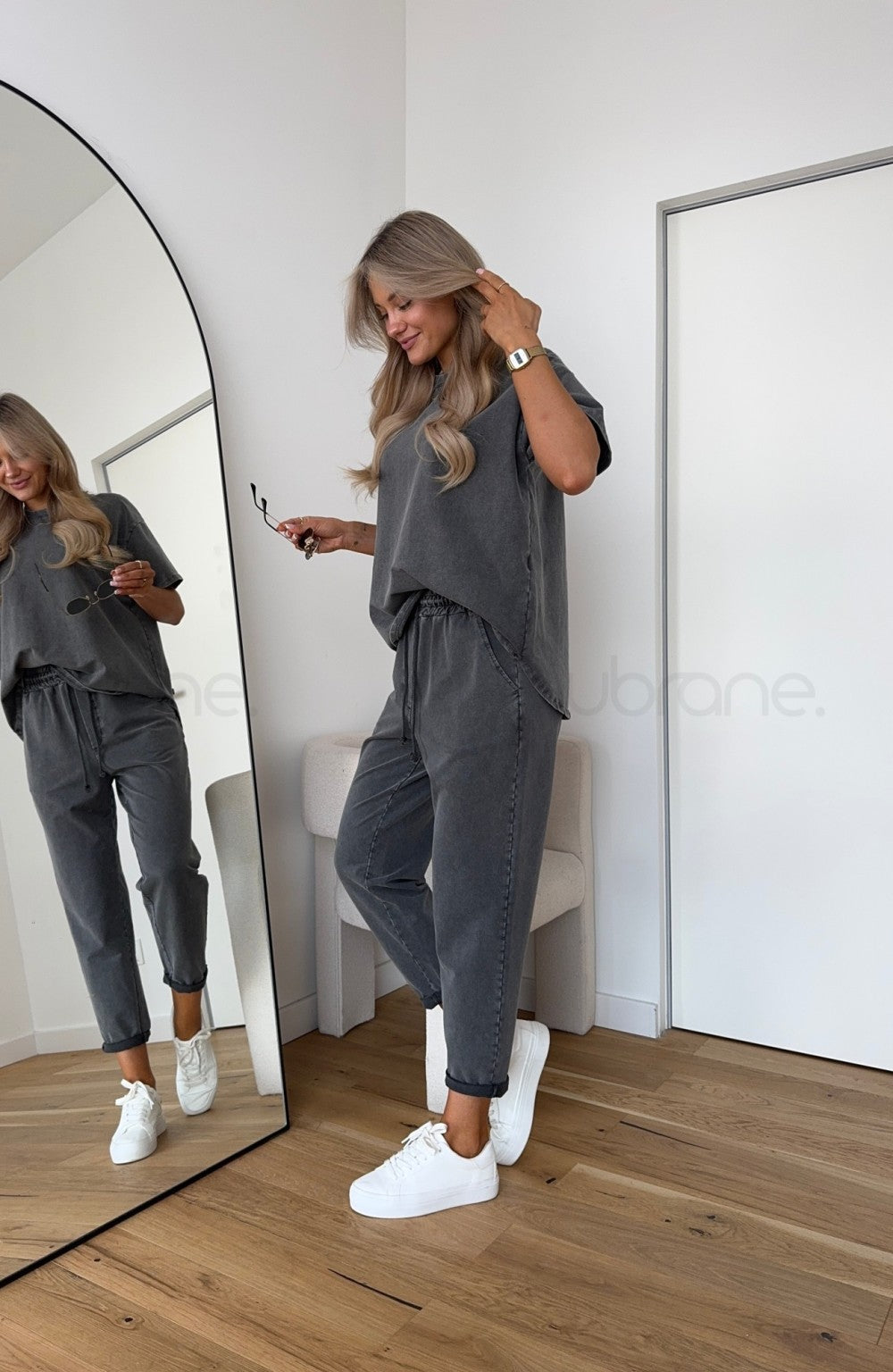 Damen entspannte, zweiteilige Lounge-Set