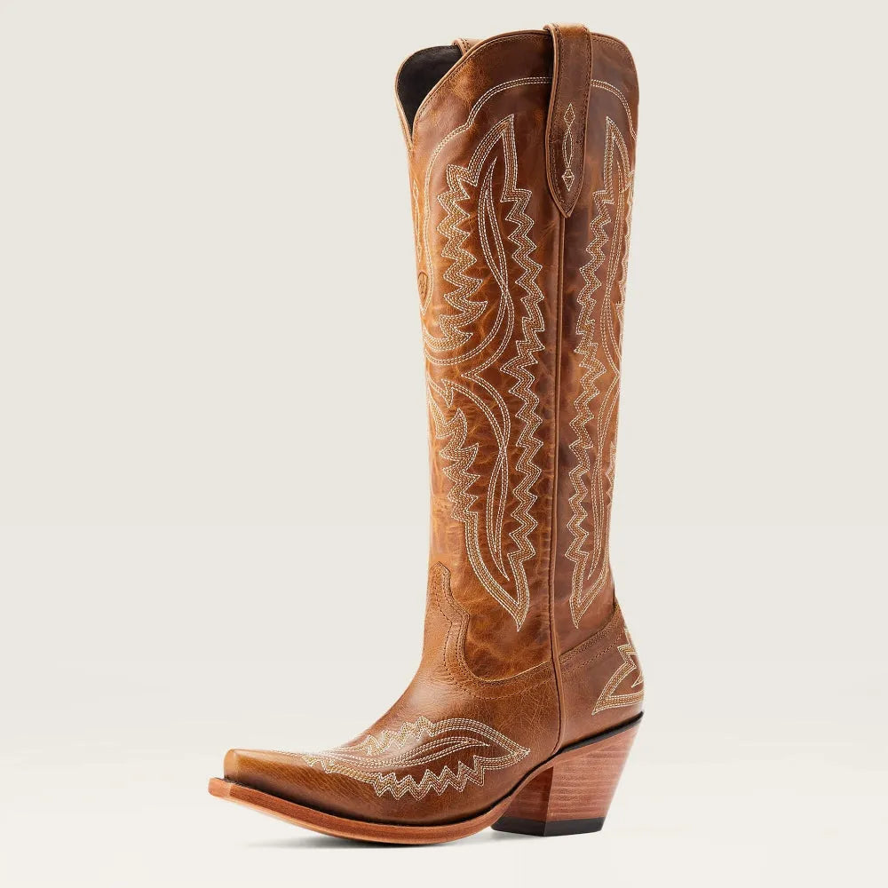 Women's Embroidered Western Knee-High Cowboy Boots