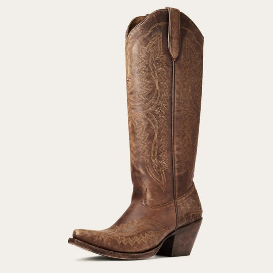 Women's Embroidered Western Knee-High Cowboy Boots