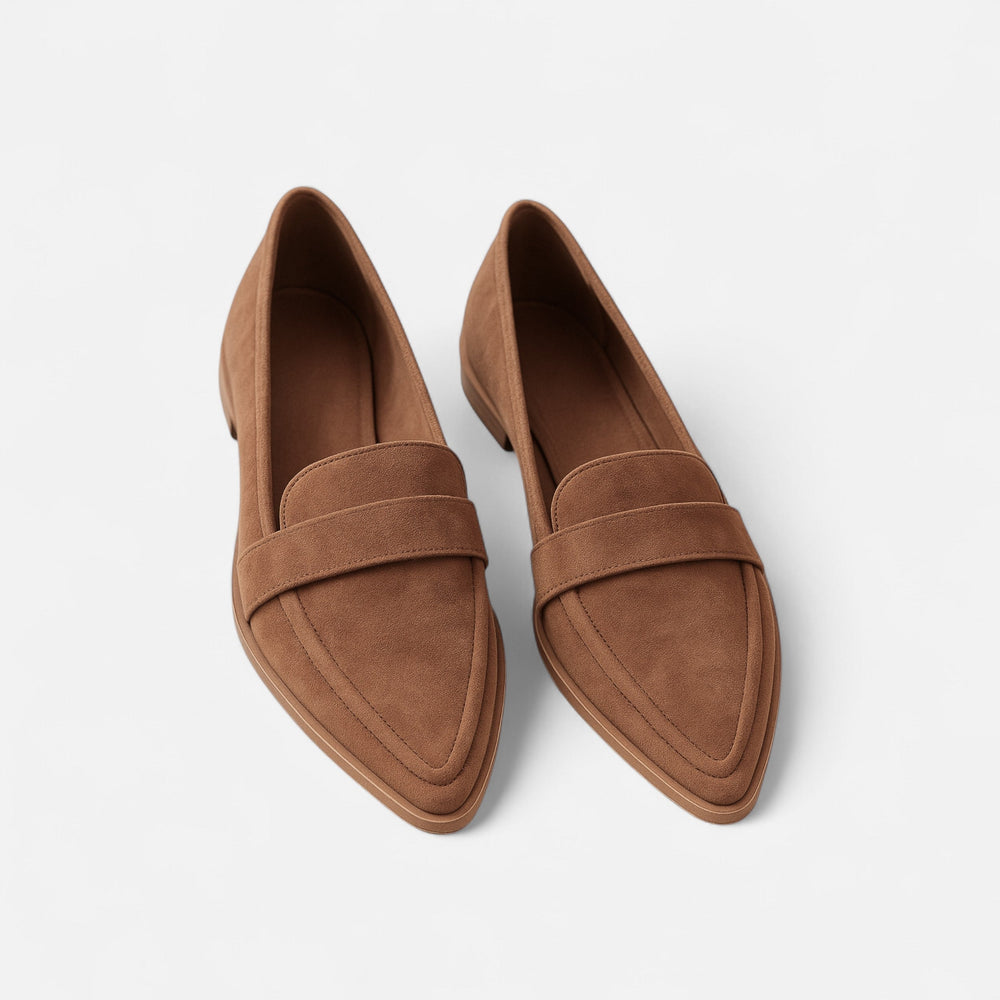 Women's Classic Suede Pointed-Toe Loafers