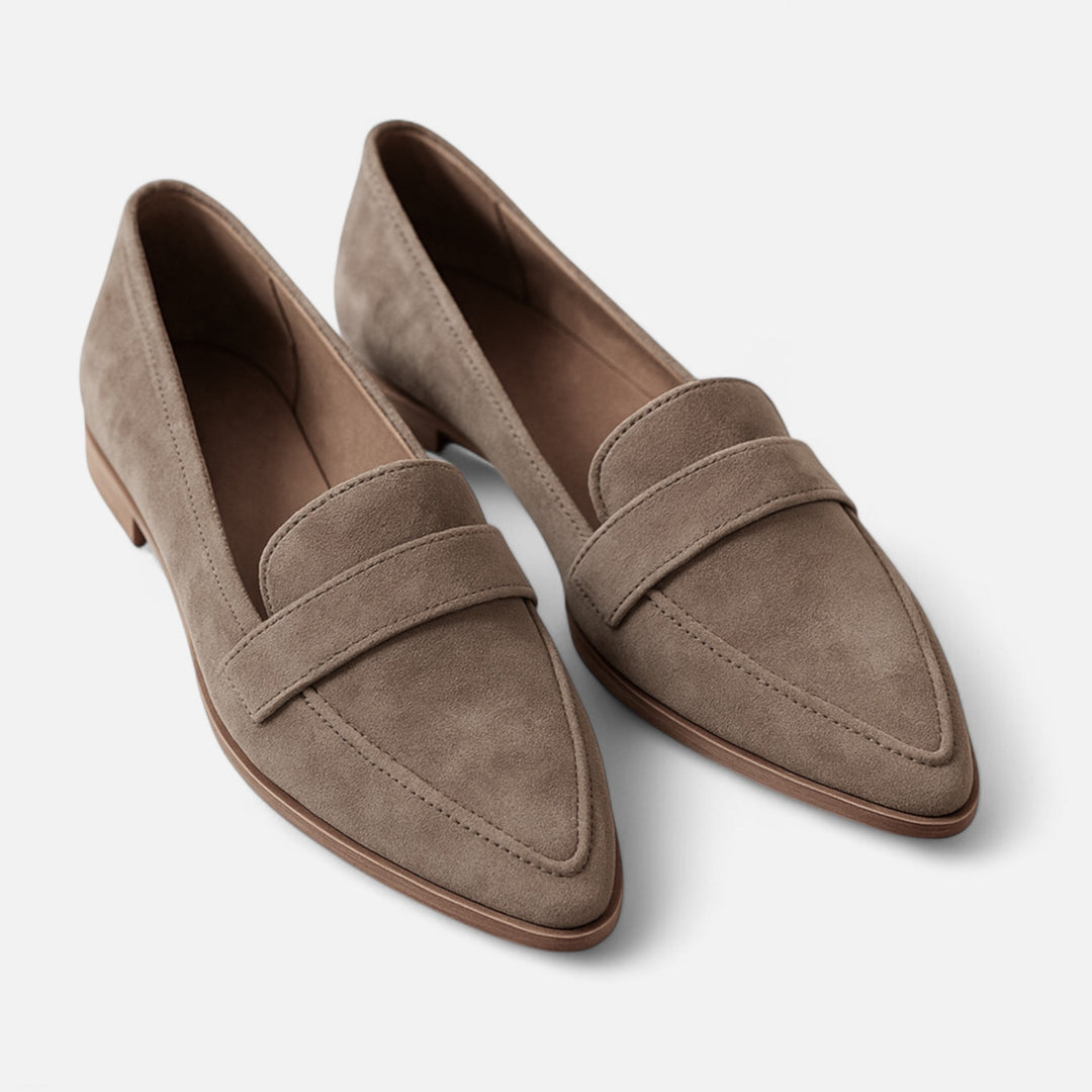 Women's Classic Suede Pointed-Toe Loafers