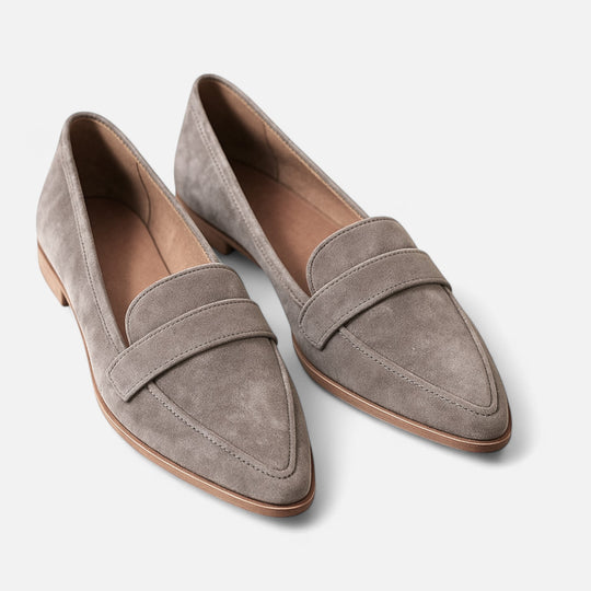 Women's Classic Suede Pointed-Toe Loafers