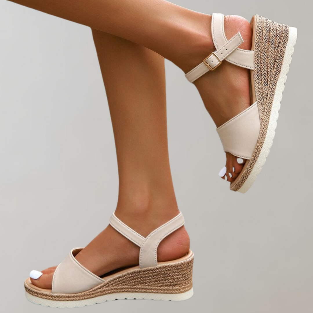 Women's Espadrille Platform Sandals with Ankle Strap
