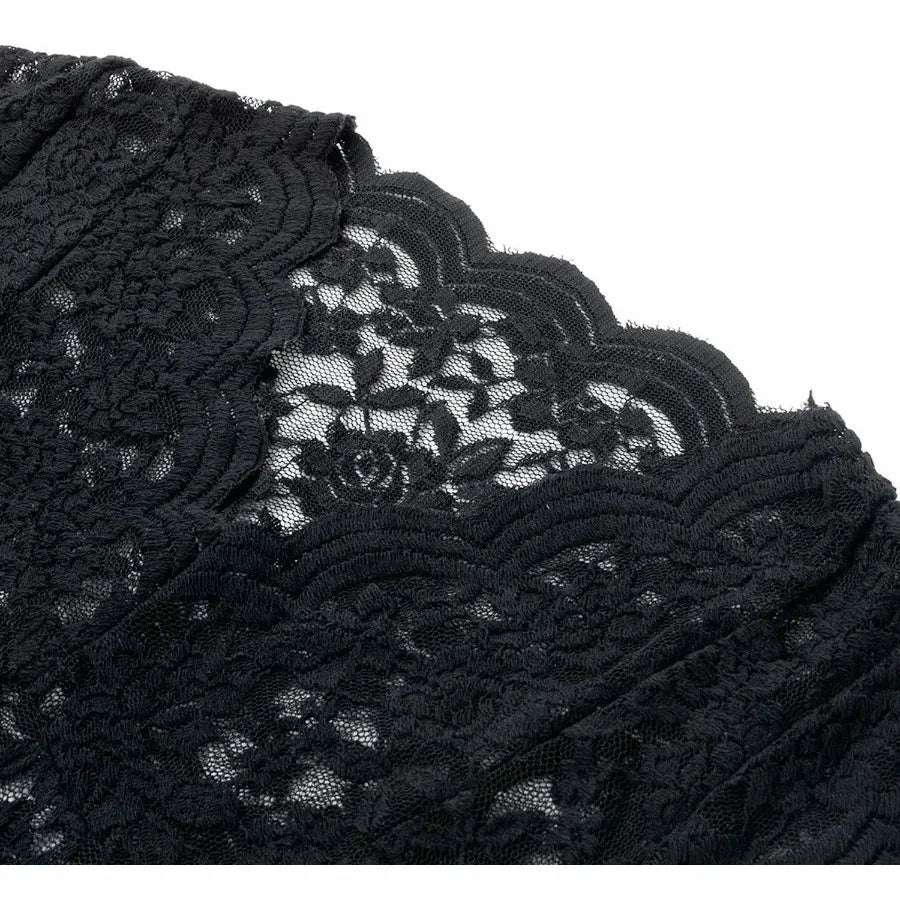 Women's Floral Lace V-Neck Bodysuit Blouse
