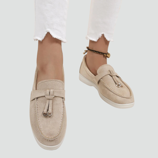 Damen Wildleder Quasten Komfort Loafers