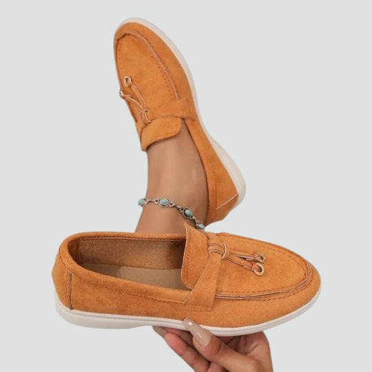 Damen Wildleder Quasten Komfort Loafers