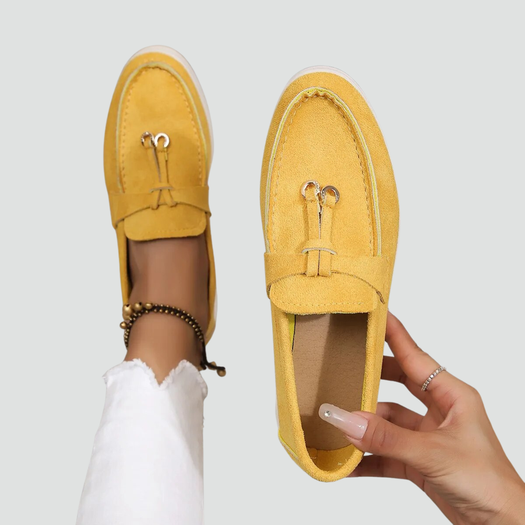Damen Wildleder Quasten Komfort Loafers