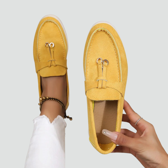 Damen Wildleder Quasten Komfort Loafers