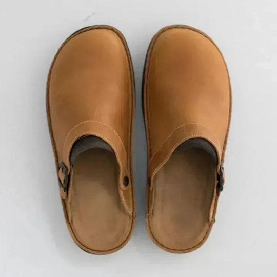 Men's Buckle Strap Slip-On Clogs