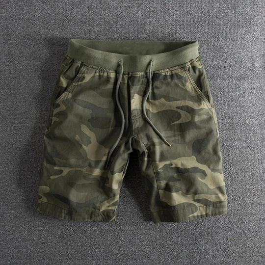 Men's Camouflage Drawstring Casual Shorts