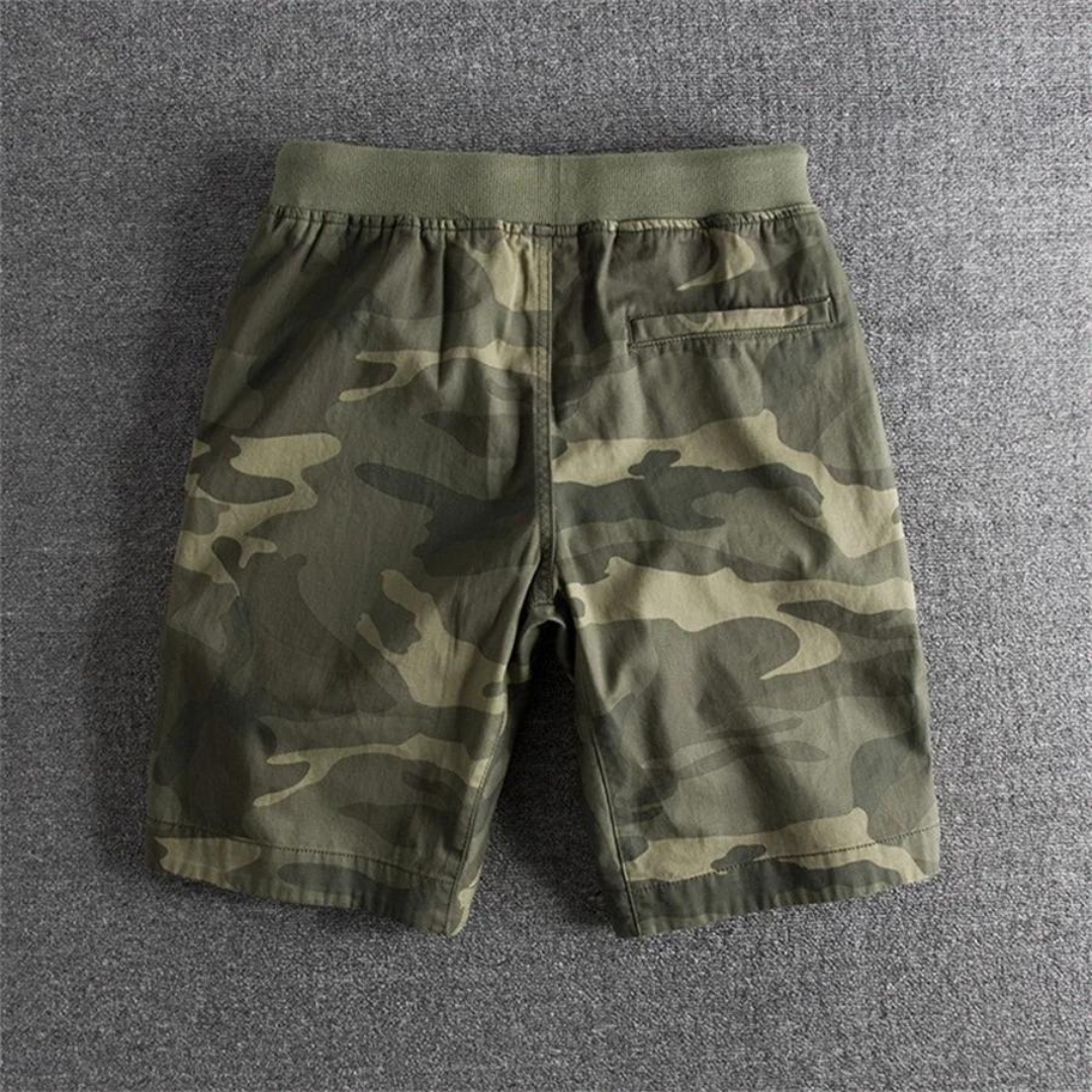 Men's Camouflage Drawstring Casual Shorts