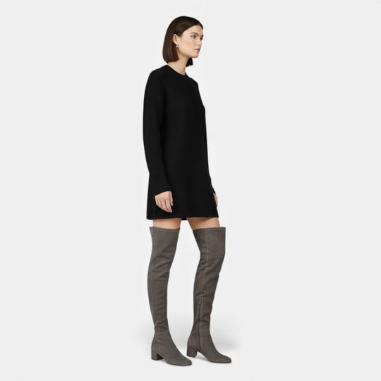 Women's Over-the-Knee Suede Block Heel Boots