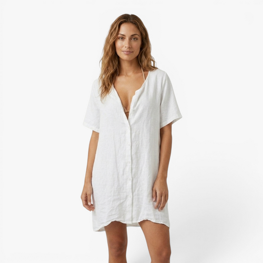 Women’s Lightweight Cotton Cover Up Dress with Relaxed Fit
