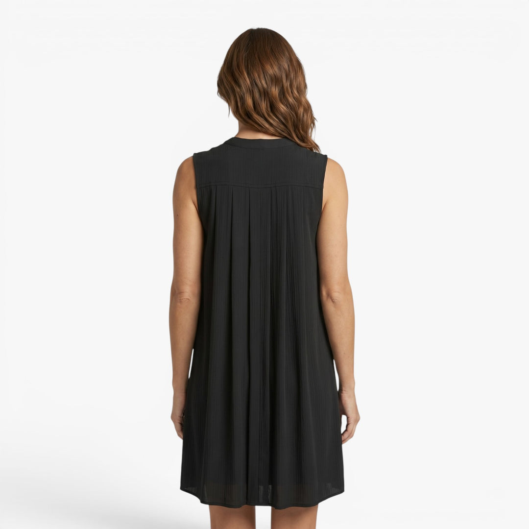 Women's Sleeveless Pleated Shift Dress