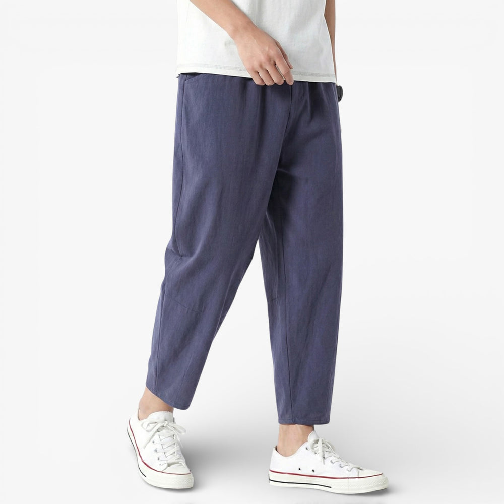 City Chic Cropped Cotton Trousers