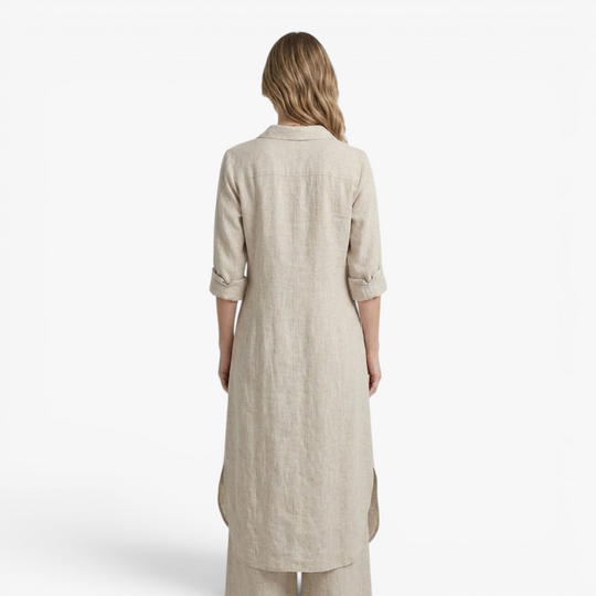 Women’s Linen Two Piece Set with Elegant Relaxed Fit
