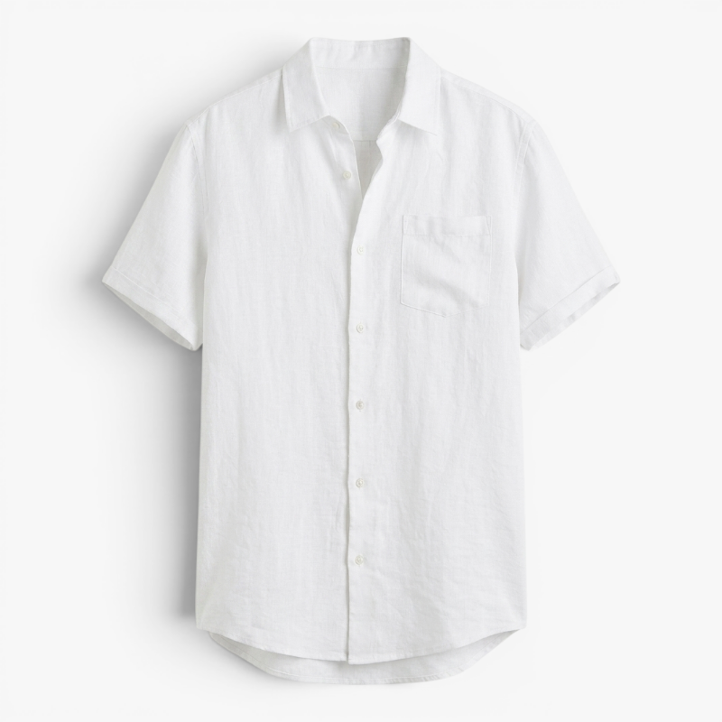 Men’s Lightweight Linen Shirt with Relaxed Oversized Fit
