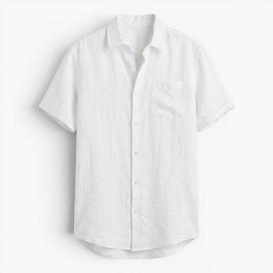 Men’s Lightweight Linen Shirt with Relaxed Oversized Fit
