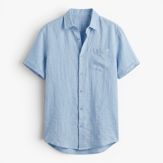 Men’s Lightweight Linen Shirt with Relaxed Oversized Fit