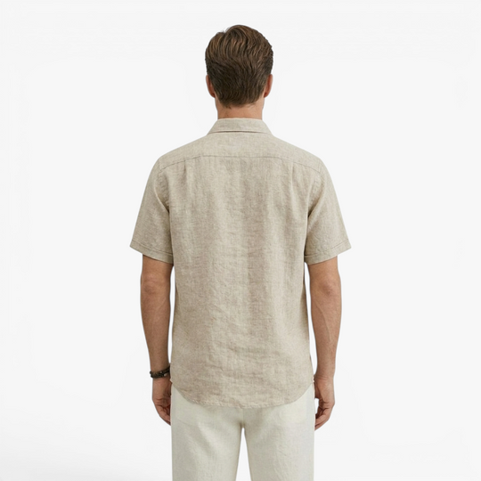 Men’s Lightweight Linen Shirt with Relaxed Oversized Fit