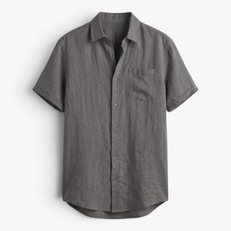 Men’s Lightweight Linen Shirt with Relaxed Oversized Fit