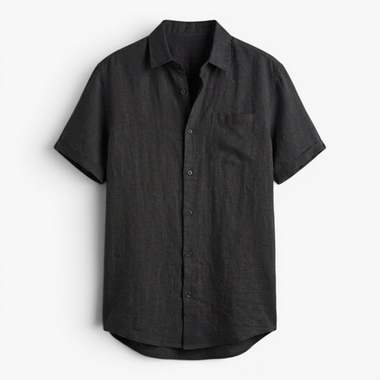 Men’s Lightweight Linen Shirt with Relaxed Oversized Fit