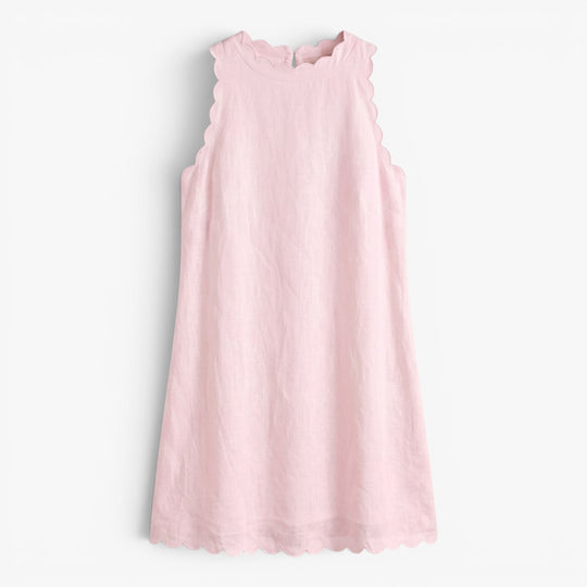 Women’s Sleeveless Wavy Hem Mini Dress
