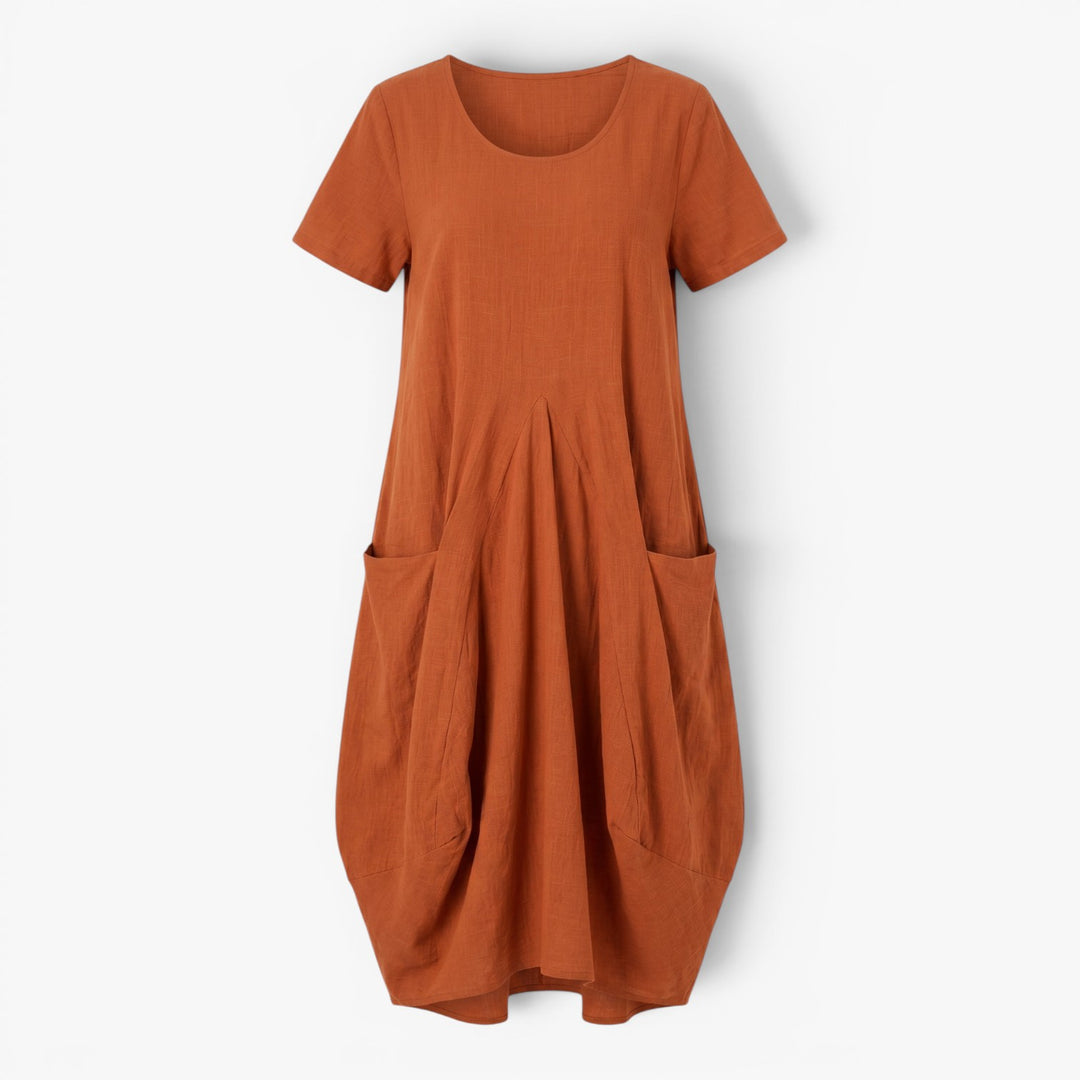 Women's Relaxed Pocket Midi Dress