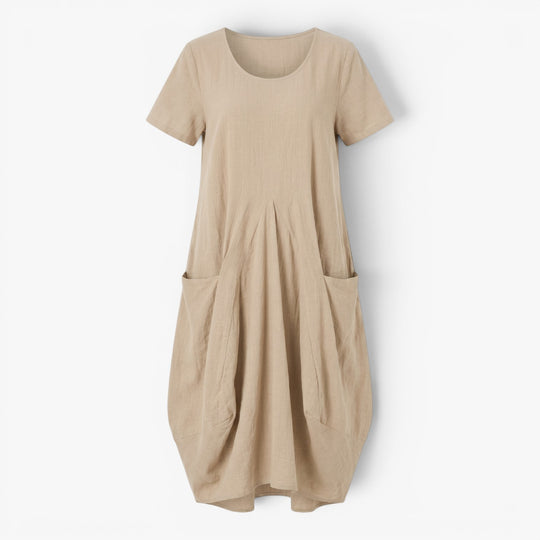 Women's Relaxed Pocket Midi Dress
