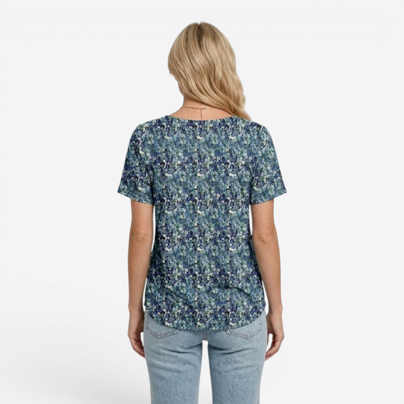 Women’s Relaxed Pleated T Shirt with Soft Everyday Fit