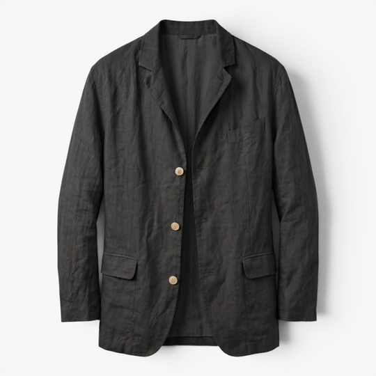 Men’s Lightweight Linen Blazer Jacket with Relaxed Casual Fit