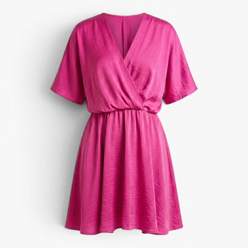 Women’s Flowing Wrap Dress with Elegant Relaxed Fit
