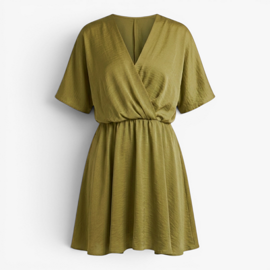 Women’s Flowing Wrap Dress with Elegant Relaxed Fit