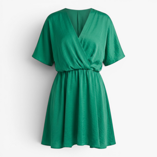 Women’s Flowing Wrap Dress with Elegant Relaxed Fit