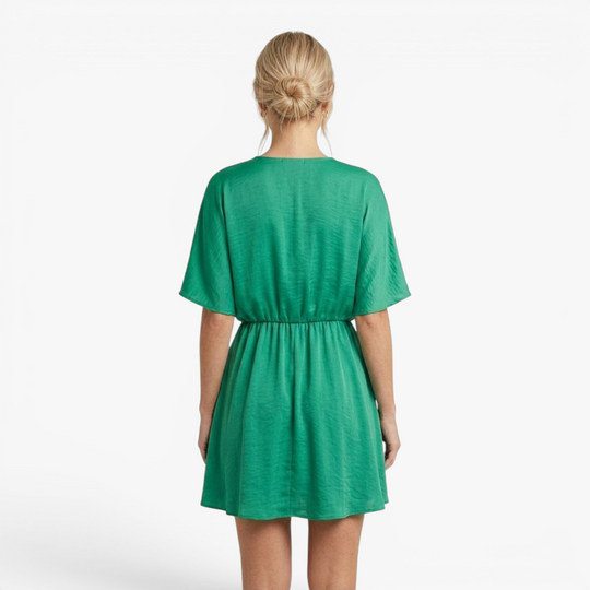 Women’s Flowing Wrap Dress with Elegant Relaxed Fit