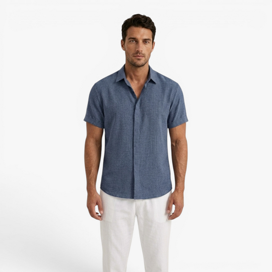 Men’s Lightweight Linen Shirt with Relaxed Summer Fit