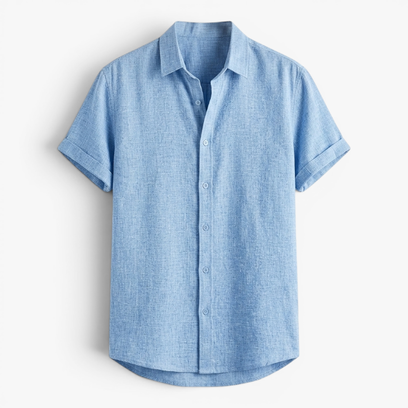 Men’s Lightweight Linen Shirt with Relaxed Summer Fit