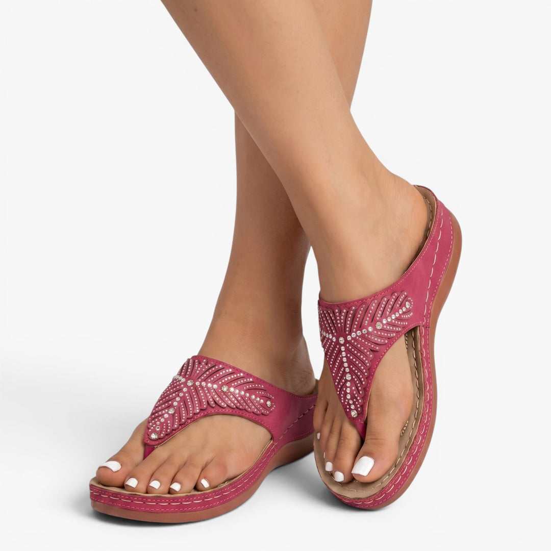 Women’s Rhinestone Embellished Wedge Sandals