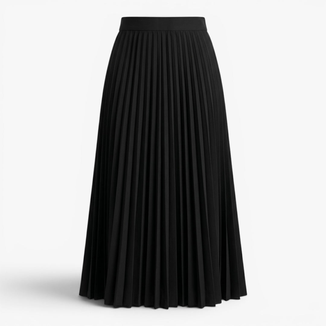 Women's Elegant Pleated Midi Skirt